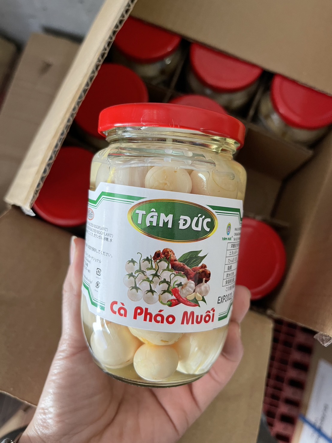 TAM DUC白小茄子漬物（350g）・ CÀ PHÁP TRÁNG MUỐI・腌小白茄