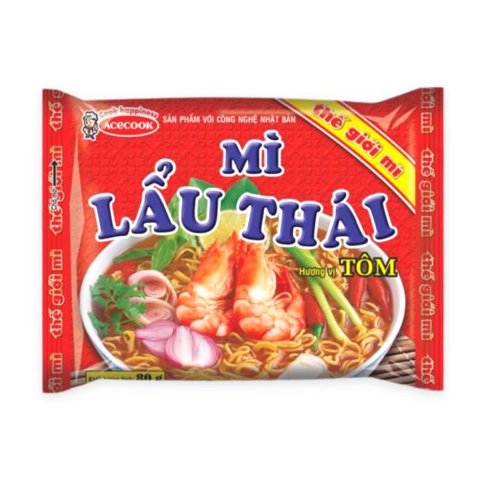 タイ鍋麺・MÌ LẨU THÁI ・冬阴功酸辣虾味方便面　